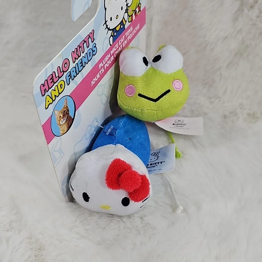 Hello Kitty And Friends Plush Mice Cat Toys W/ Cat Nip